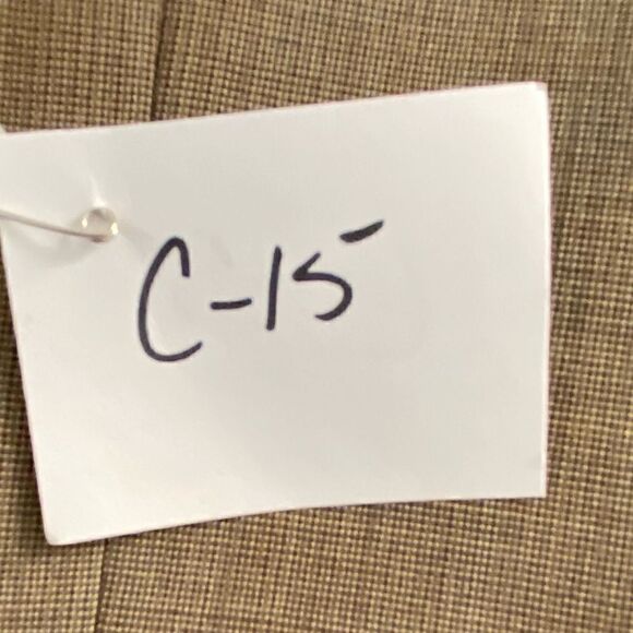 Chaps Ralph Lauren Suit Jacket Tan Wool Window Pane Plaid Men’s Size 50R - Picture 16 of 16